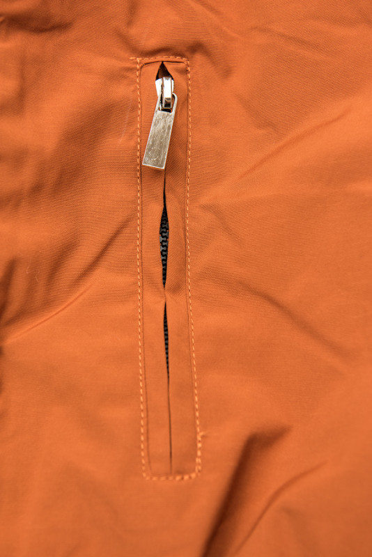Oranžová zimní parka se zatepleným vnitřkem