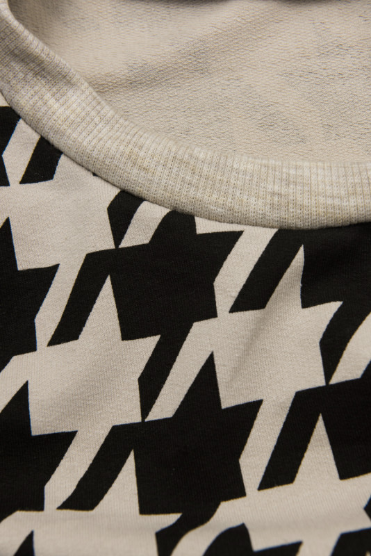 Béžové maxi šaty s pepito vzorem