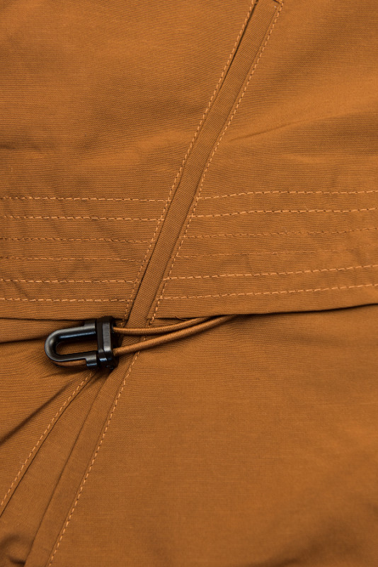 Hnědo-černá oboustranná zimní bunda