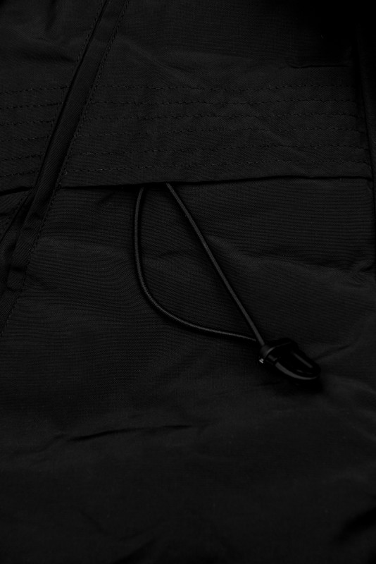 Černo-hnědá oboustranná zimní bunda