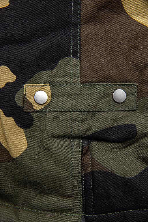 Army parka s kožešinovým lemem