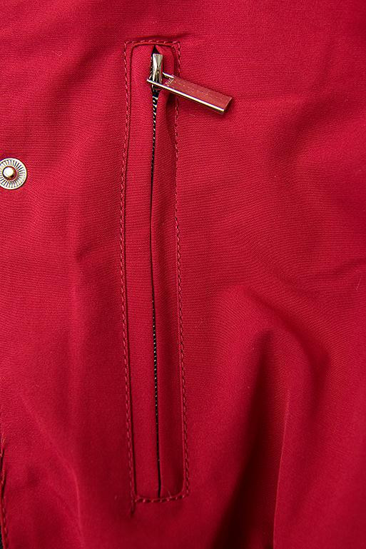 Zateplená parka červená/ecru