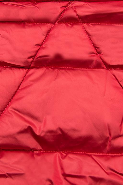 Červená lesklá zimní bunda