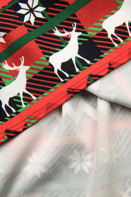 Kárované šaty se sobem