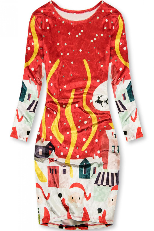 Červené šaty Christmas Time