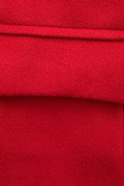 Elegantní podzimní kabát červený