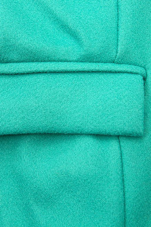 Elegantní podzimní kabát zelený