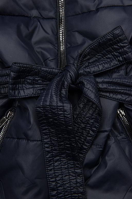 Oboustranná bunda tmavě modrá/tečkovaná