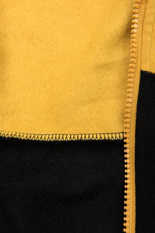 Mikina s pruhy černá/žlutá