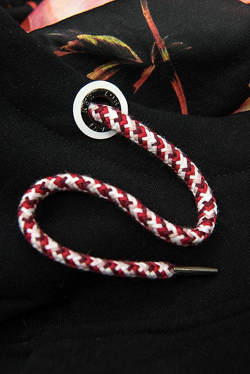 Mikina s pruhy černá/žlutá