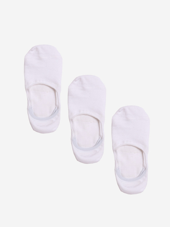 Bílé ponožky do balerin - trojbalení