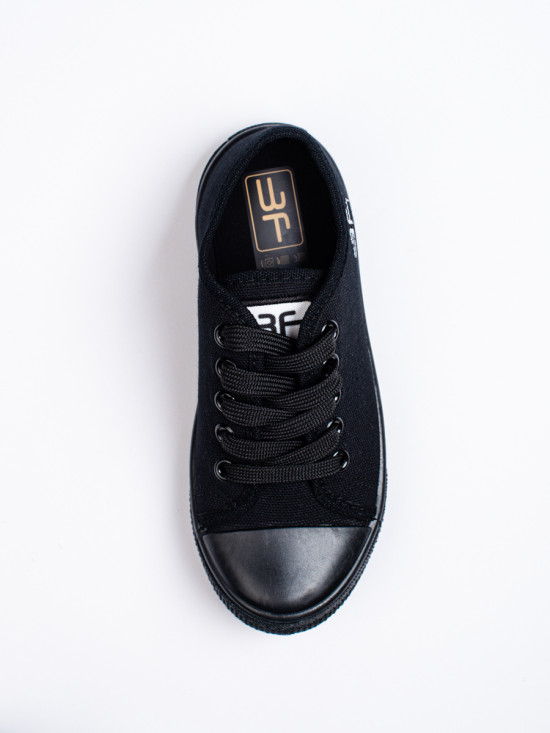 Dětské plátěné tenisky černé