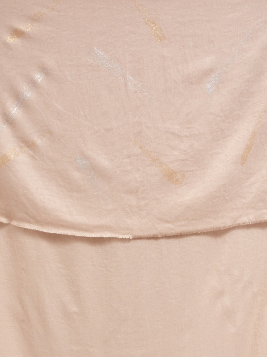 Béžová textilní šála