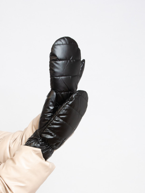 Černé dámské rukavice - palčáky