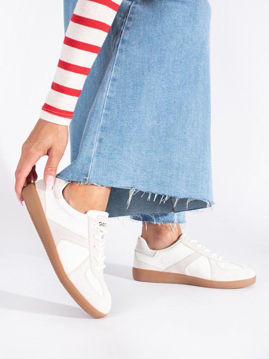 Kožené dámské tenisky bílé NAPA