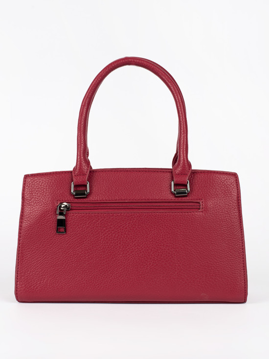 Červená klasická dámská kabelka s odnímatelným páskem