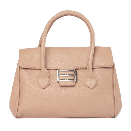 Béžová taška s rukojeťmi a popruhem