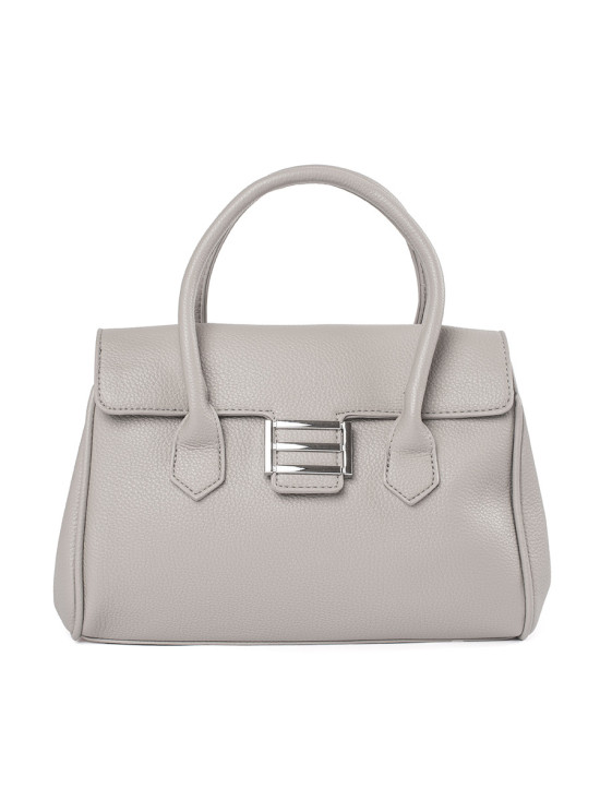 Šedá taška s rukojeťmi a popruhem