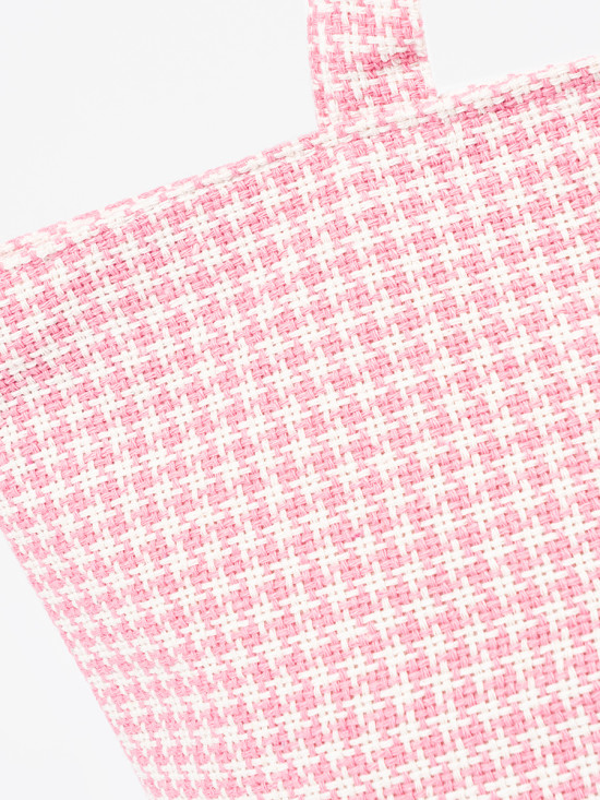 Růžová plážová taška