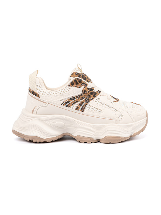 Sneakersy s hrubou podrážkou v animal vzoru