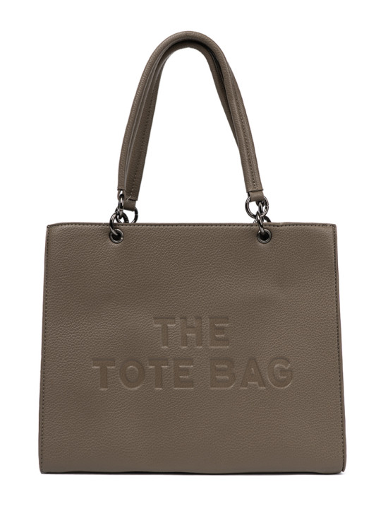 Elegantní kabelka TOTE tmavě béžová