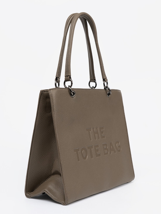 Elegantní kabelka TOTE tmavě béžová