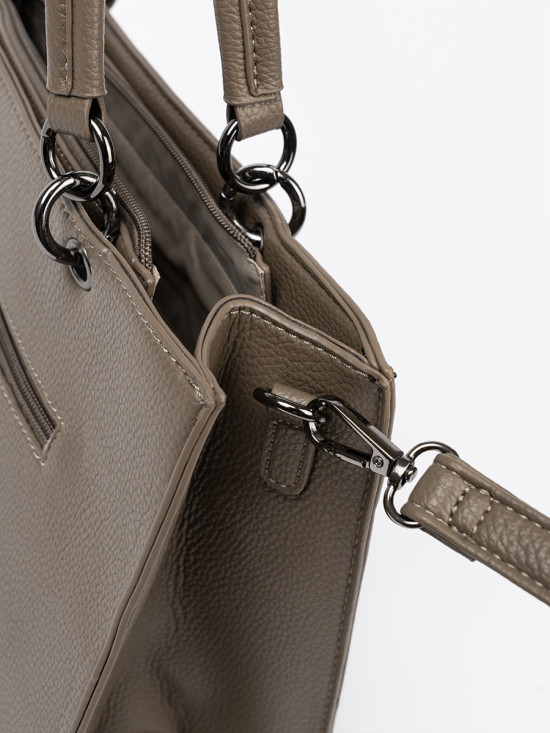 Elegantní kabelka TOTE tmavě béžová