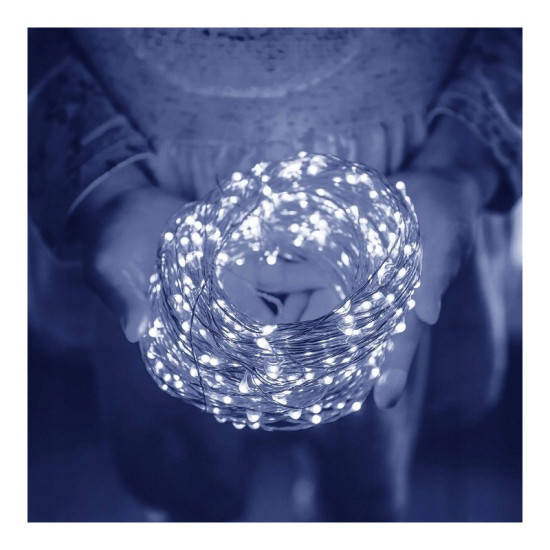 Vánoční světla - 200 LED, 20m, bílá