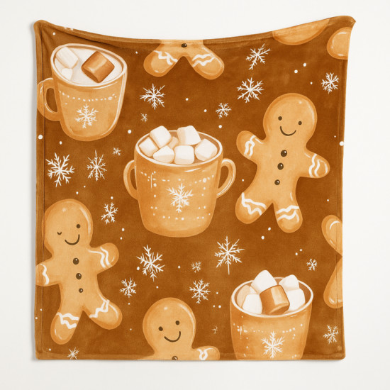 Měkká plyšová XL deka Perníček