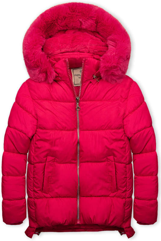 Fuchsiovorůžová bunda s ledvinkou