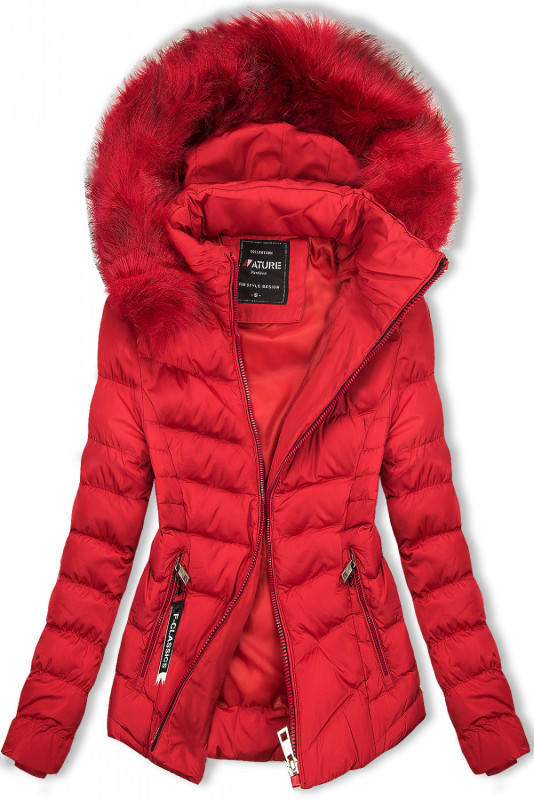 Červená bunda na období podzim/zima