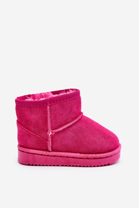 Zateplené růžové slip-on sněhule
