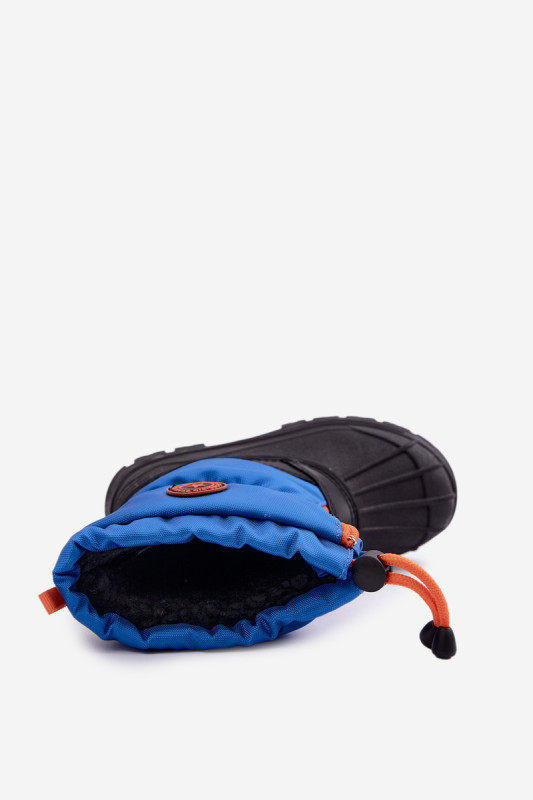 Modré sněhule na zip