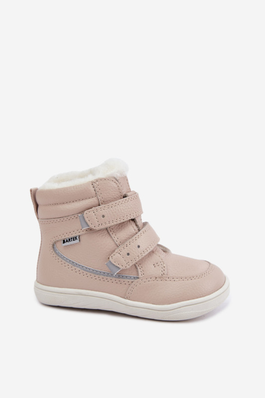 Kožené barefoot sněhule béžové