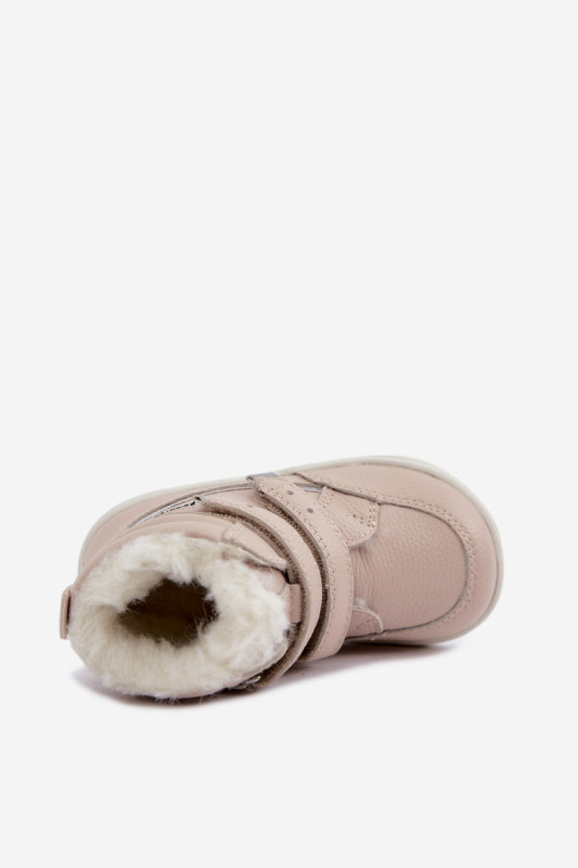 Kožené barefoot sněhule béžové