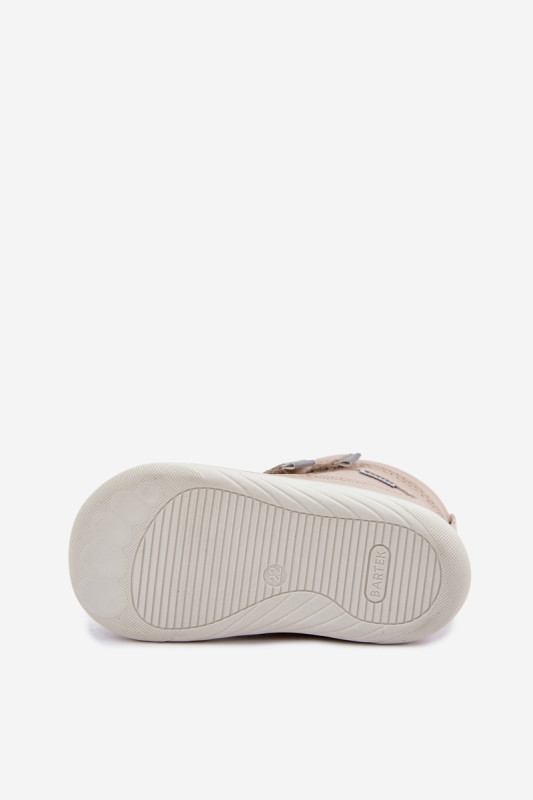 Kožené barefoot sněhule béžové