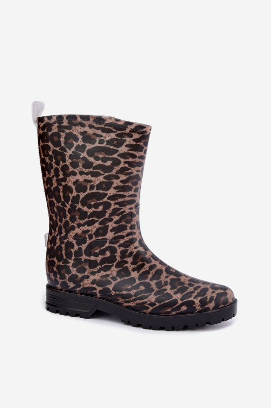 Holínky s leopardím vzorem