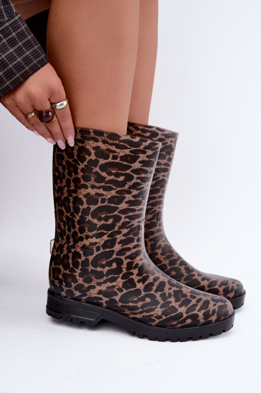 Holínky s leopardím vzorem