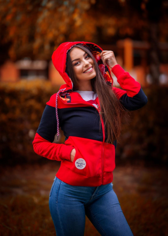 Mikina s pruhy černá/žlutá