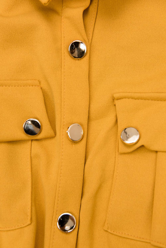 Žluté košilové šaty