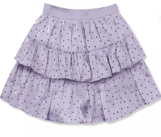 Lila tečkovaná sukně