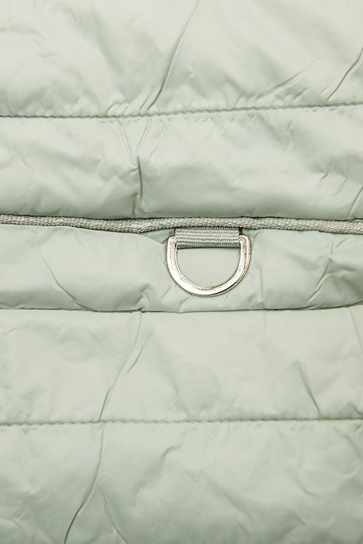 Světle zelená prošívaná jarní bunda