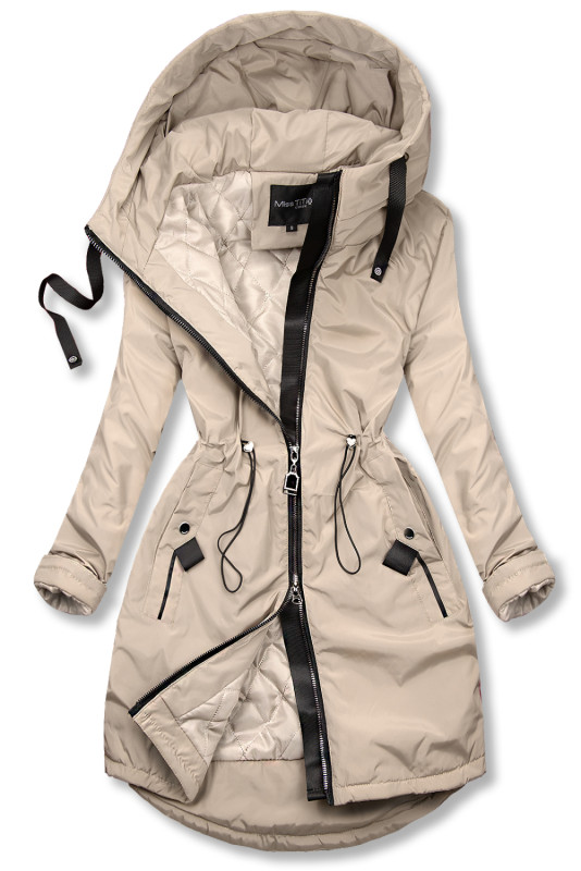 Béžový přechodný plášť/parka