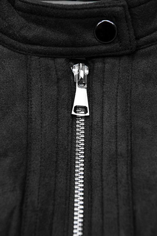 Černá semišová bunda