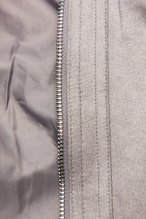 Šedá semišová bunda