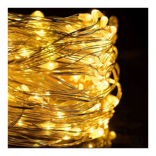 Vánoční světla - 200 LED, 20m, teplá bílá