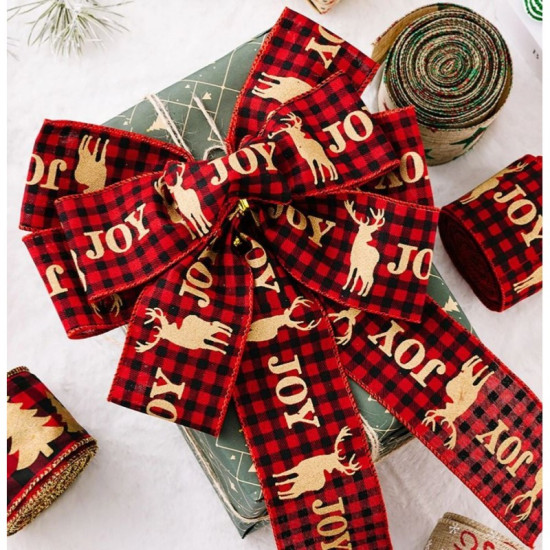 Vánoční stuha JOY 5cm x 5m