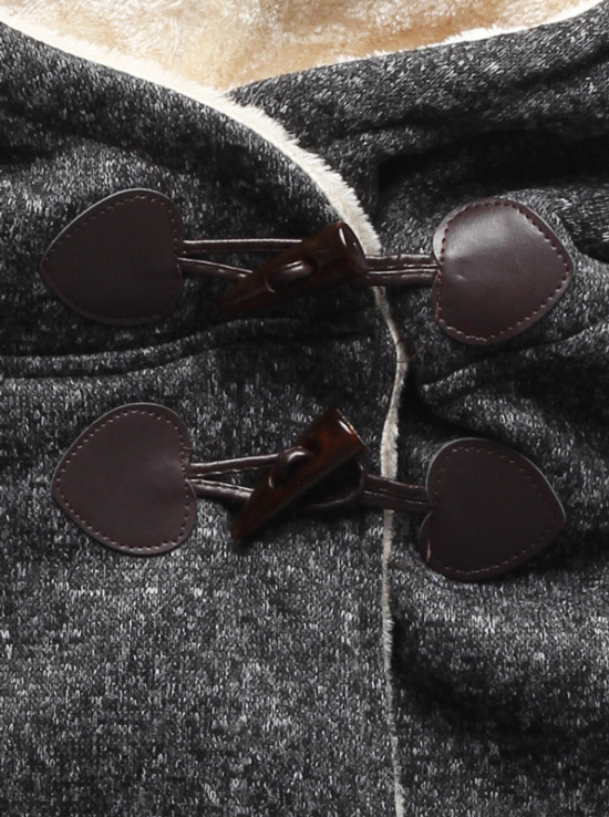 Černo šedá mikina D059