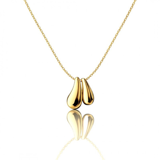 Náhrdelník DROPLET zlacený 14k zlatem