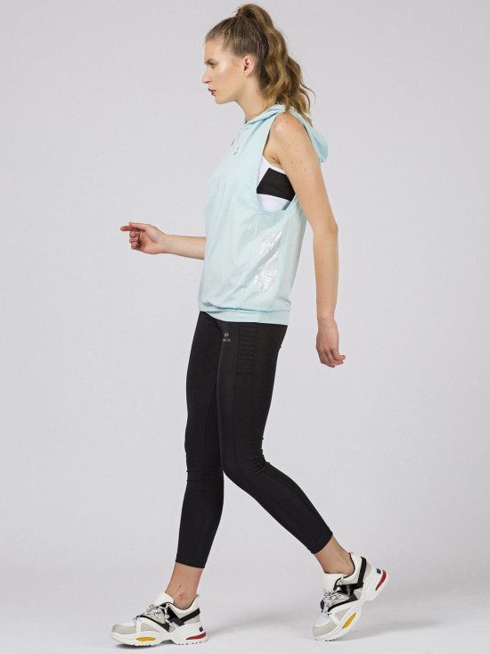 Světle modrá sportovní mikina TOMMY LIFE